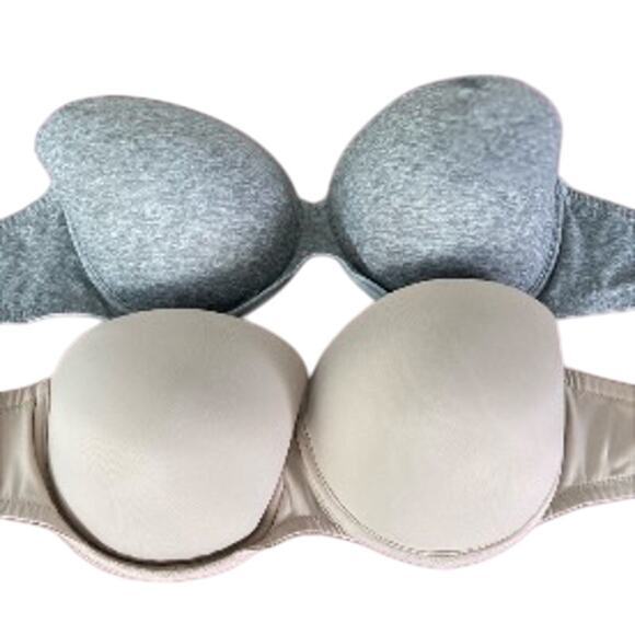 Victoria's Secret PINK Women's Strapless Push-Up Bra Set Multicolor 36 D 36D - Picture 2 of 11